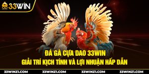 Đá Gà Cựa Dao 33win – Giải Trí Kịch Tính Lợi Nhuận Hấp Dẫn